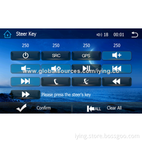 In-dash car DVD player GPS navigation system for Toyota highlander 2009 with Bluetooth